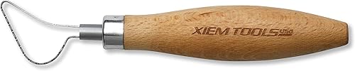 Miniatura 3 de Xiem Tools Herramienta de rastrillo de arcilla para cerámica y cerámica (mediano, rastrillo para vientre)
