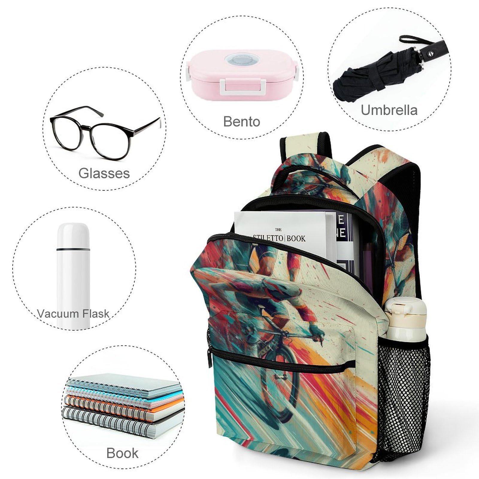 Ciclismo de montaña Mochila Escolar Infantil Transporte Morrals Calidad Y Resistencia Mochila Escuela Mochila Infantil De Gran Capacidad Para Niños Y Niñas One Size