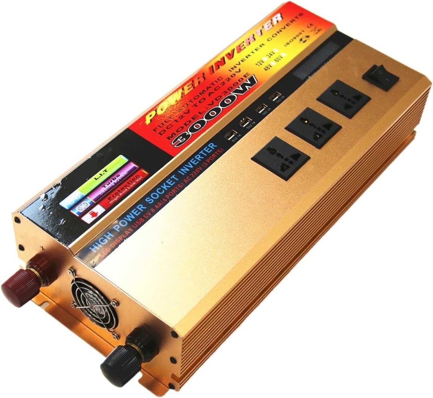 3000W Full Power Solar Home car Inverter 12V to 220V Corrected Wave(12V 220V)