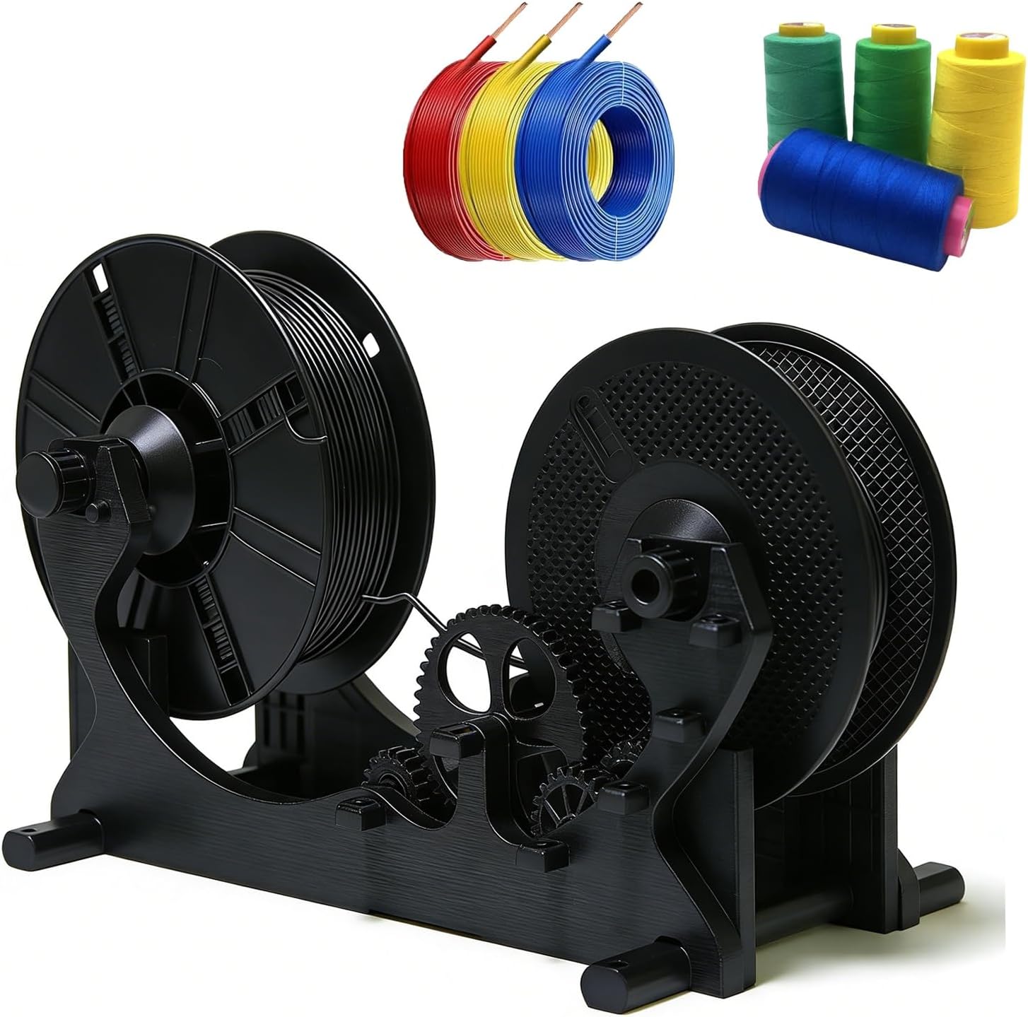 3D Electric Spool Rewinder, High Efficiency Filament Winder with Wide Material Compatibility for 3D Printing Enthusiasts