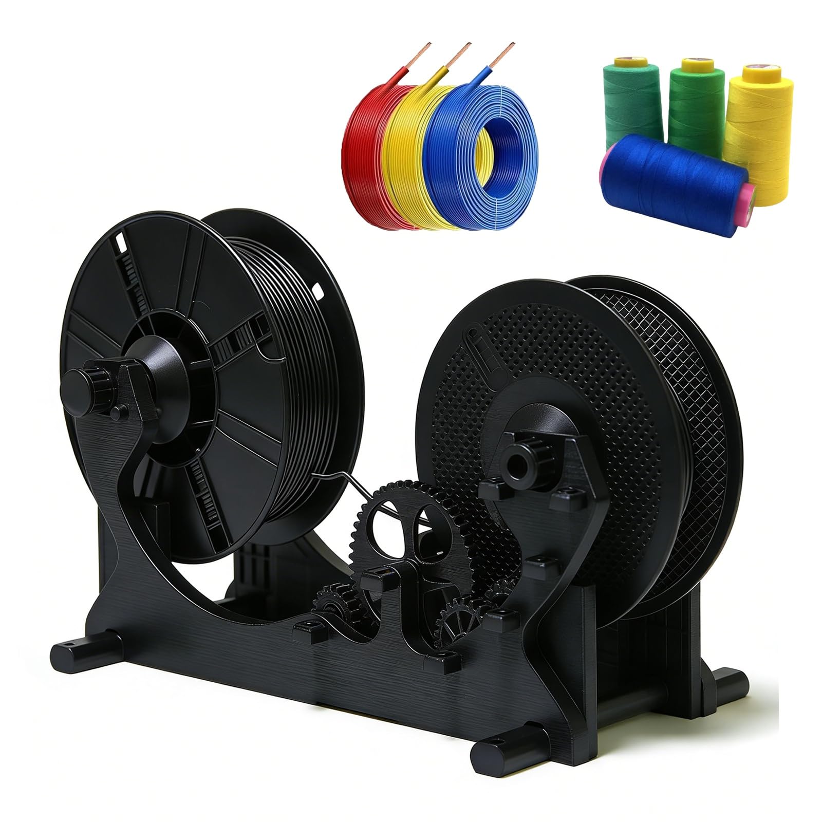 Bobinador de filamento eléctrico 3D, bobinador de bobina con amplia compatibilidad de materiales, máquina de bobinado de alta eficiencia para entusiastas de la impresión 3D y soldadores