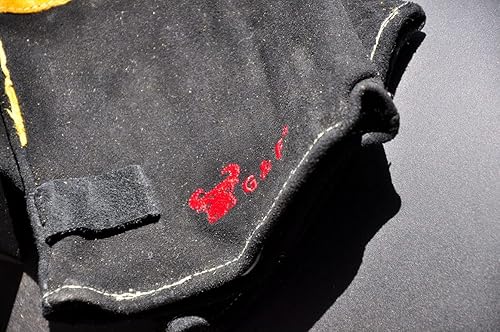 Vista 4 de G & F 8115 guantes de piel de grano de primera calidad