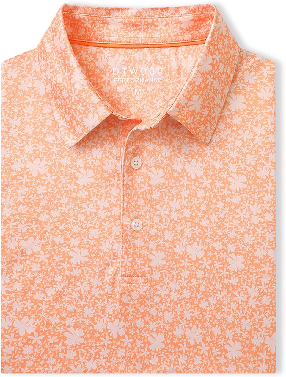 Men' s Golf Shirts Short Sleeve Print Performance Moisture Wicking Dry Fit Golf Polo Shirts for Men - Image 4