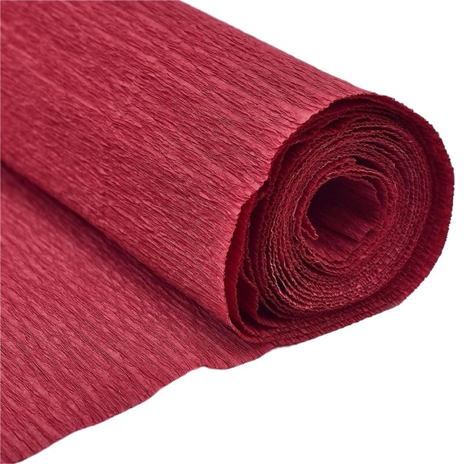 2 rotoli di carta crespa increspata da 250 x 50 cm Per Confezioni | Materiale da imballaggio for decorazioni for feste di origami, scrapbooking, carta fai da te, confezione di fiori(Red)