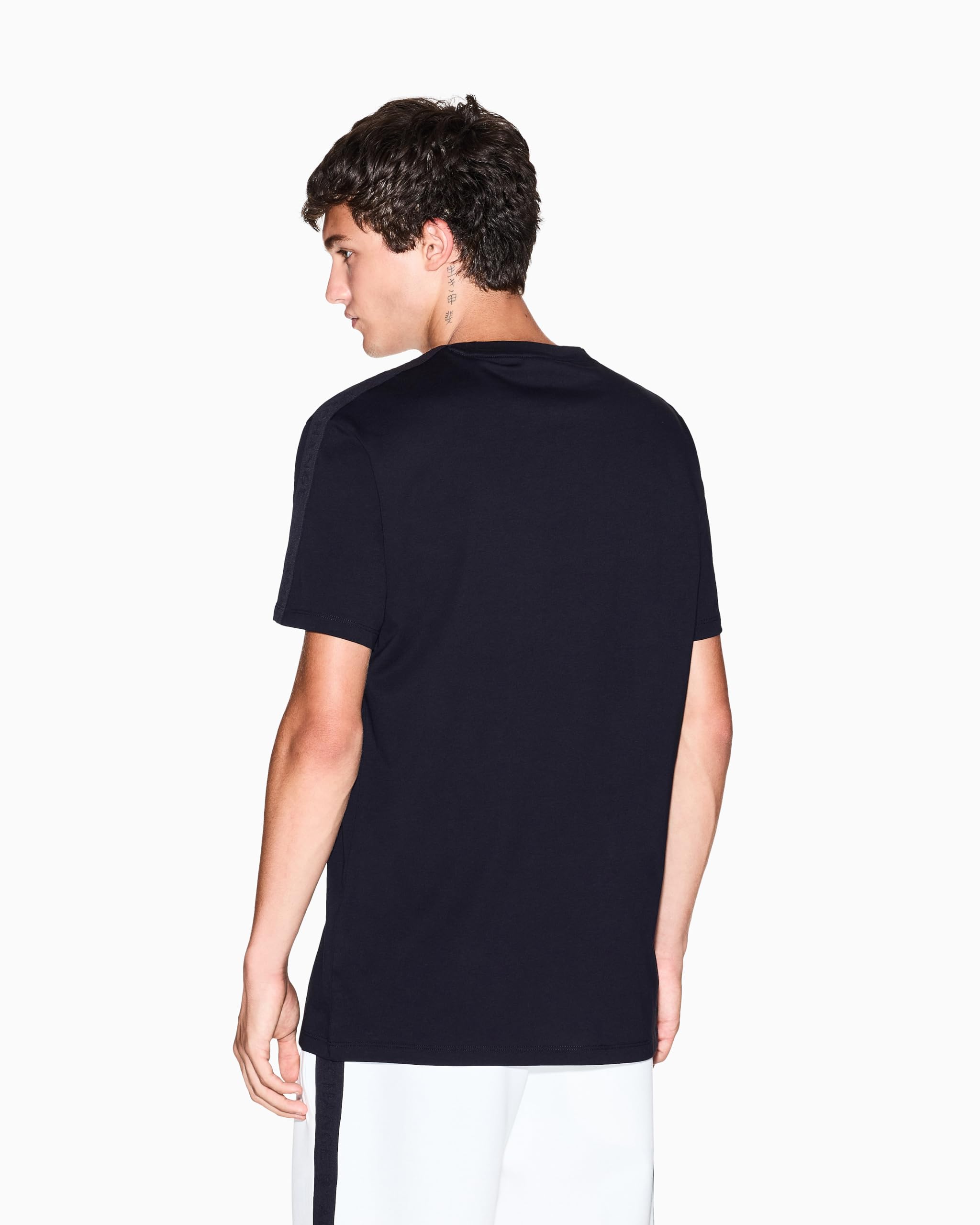 Armani Exchange Maglietta da uomo Essential, a maniche corte, blu, XXL, Navy scuro, XXL