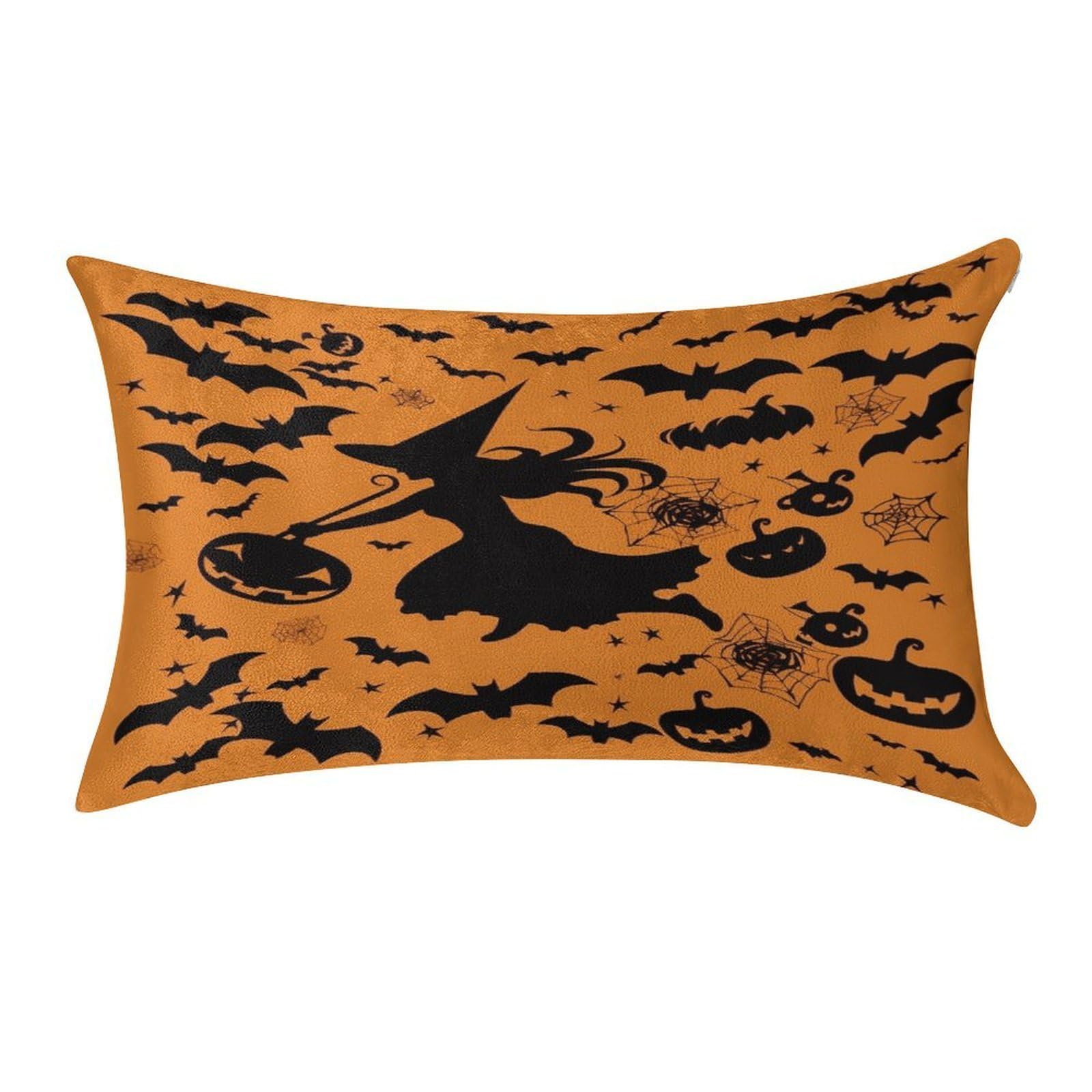 Btcowzrv Style Halloween Witch Flying Pillow Cover Pillow Case Pillowcase