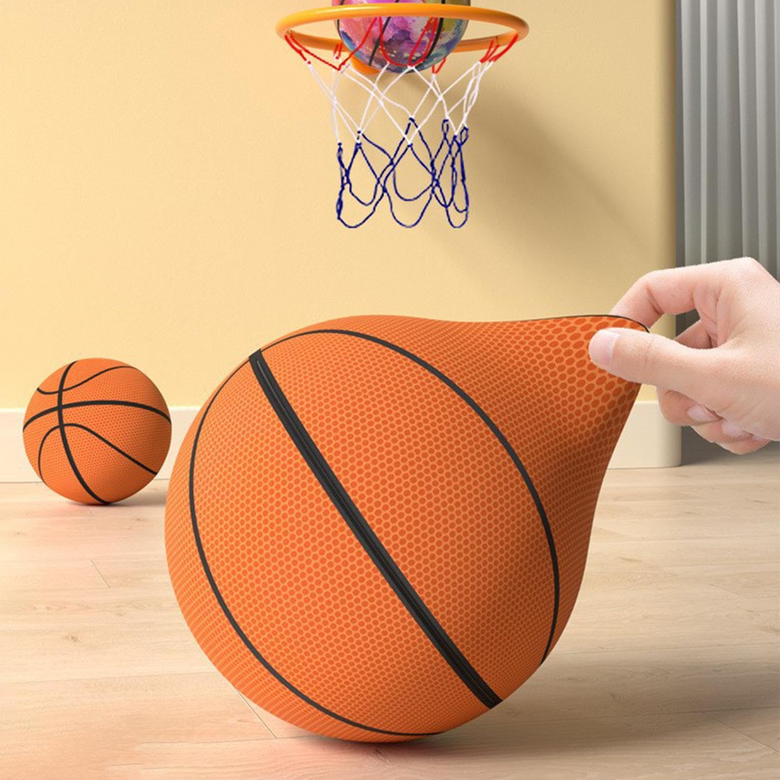 5/7 Pallone da basket in schiuma silenziosa pallone da allenamento in schiuma pallone da basket in schiuma silenziosa per interni