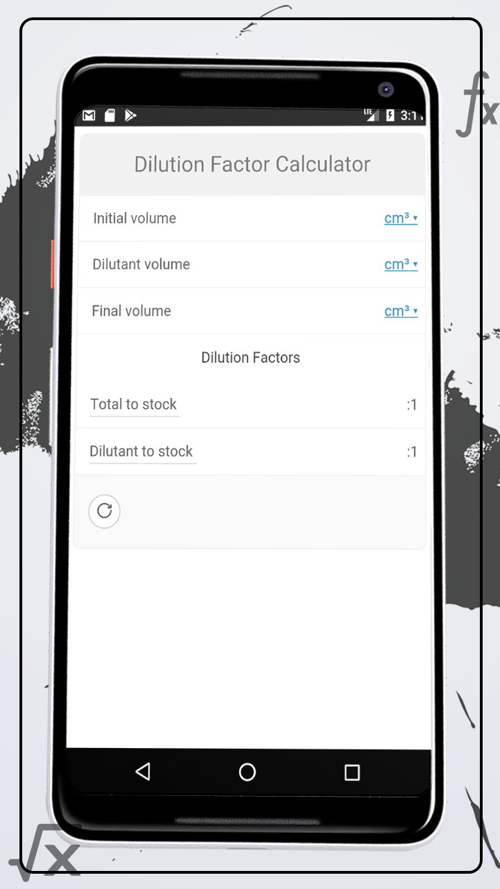 Dilution Factor Calculator App on Amazon Appstore
