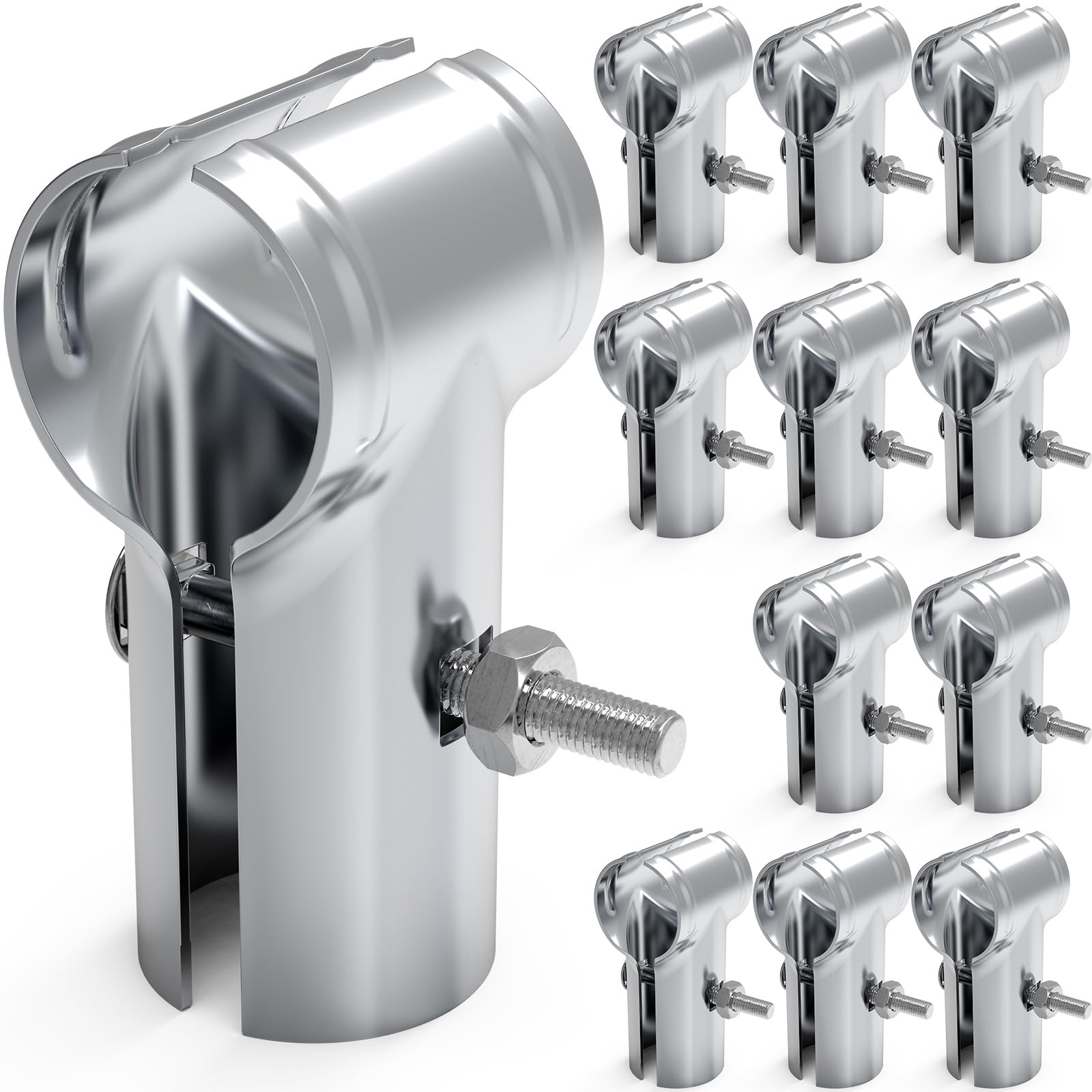 Lot de 12 colliers de serrage en T pour tuyau OD de 4,5 cm x 4,9 cm
