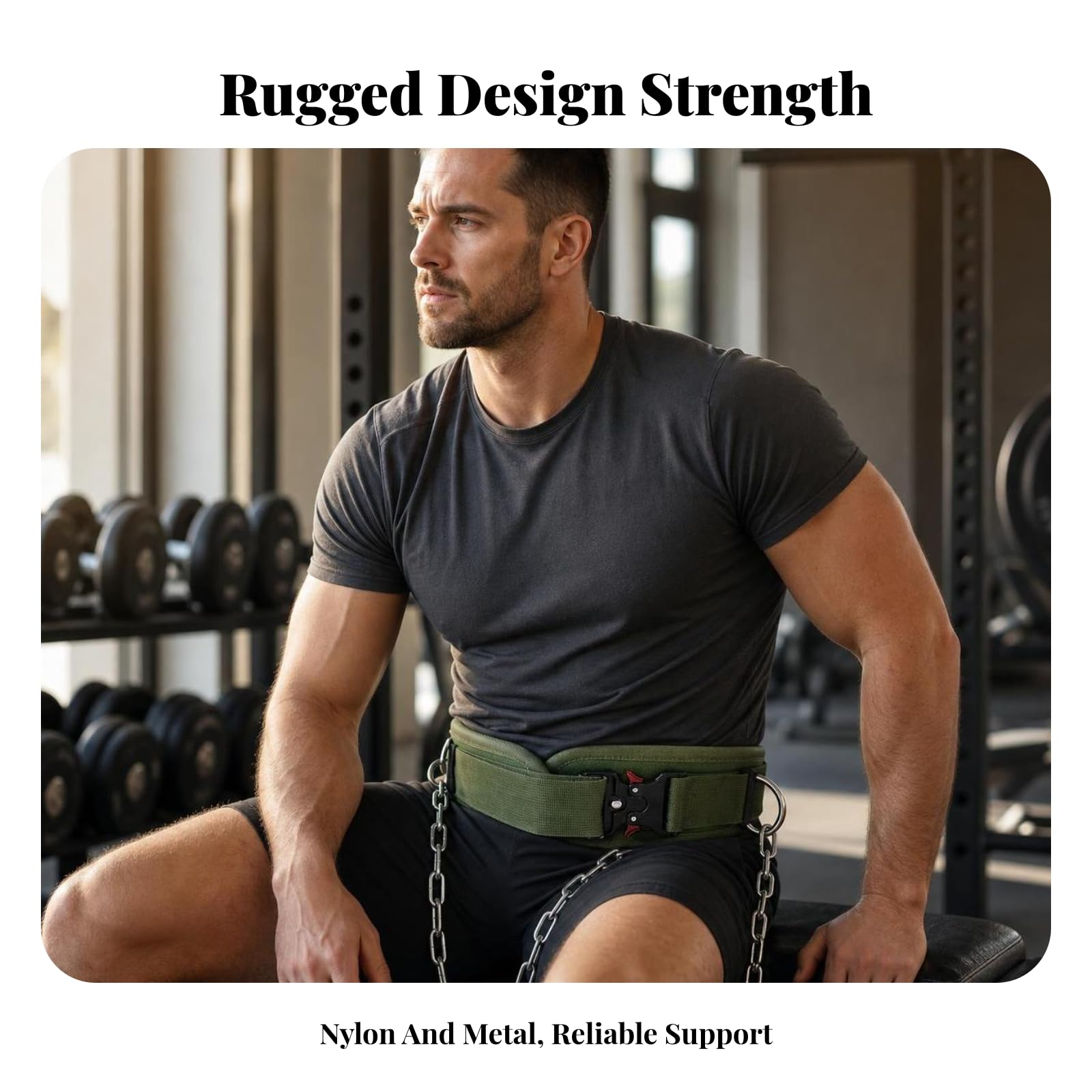 Cintura da Allenamento Pesi Cintura Cintura Sollevamento Cintura Bodybuilding Cintura Pesi Catena in Metallo E Profilo Sagomato per Stabilità Adatta a Ginnasio Powerlifting Allenamento di