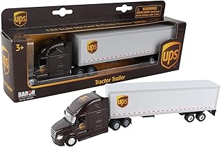 UPS Tractor Truck Brown with Dry Goods Trailer United Parcel Service 1/64 Diecast Model by Daron