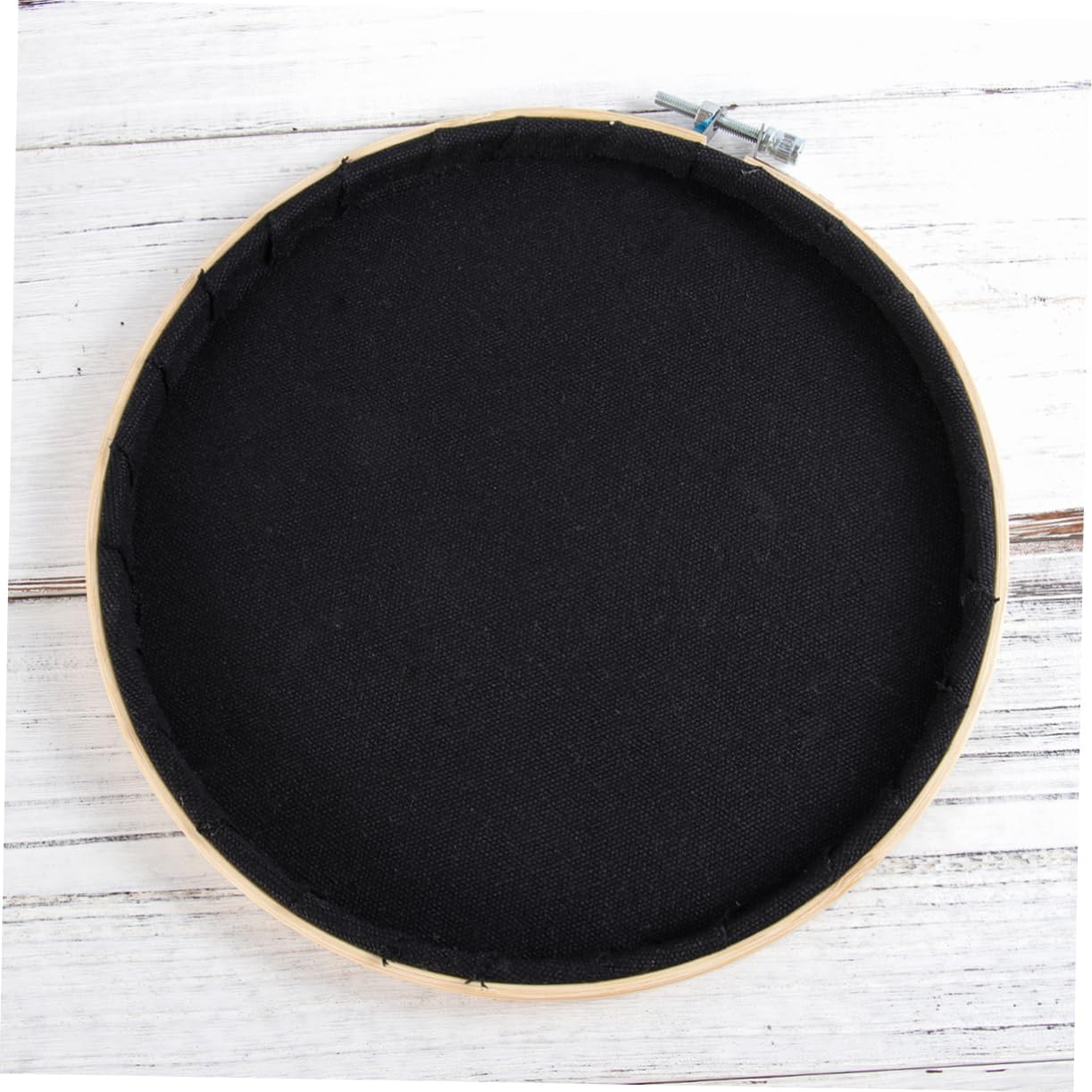 PRETYZOOM Round Badge Brooch Display Board Canvas Pennant Hanging Wall Organizer for Collectible and Badges Creative Embroidery Decor for Parties and Weddings Black image 4