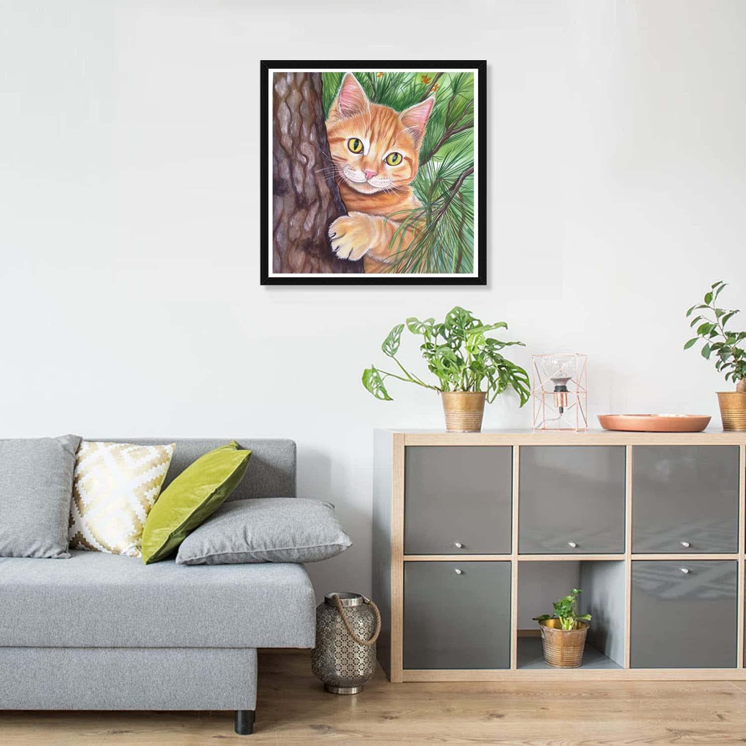 Kit Diamond Painting 5D Pavemlo – Gatto E Topo, 30x40 Cm, Arte Fai-da-te Con Strass