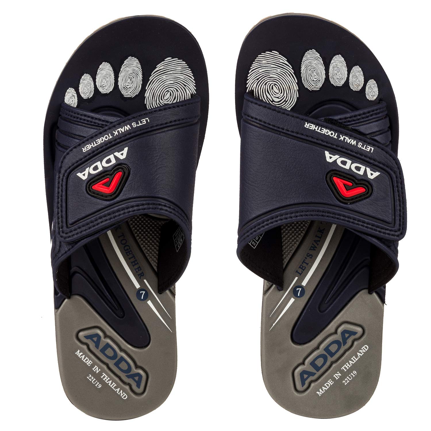 ADDA Mens Navy Blue Slide - 8 UK (B085R7WLCX) Amazon Price History, Amazon Price Tracker