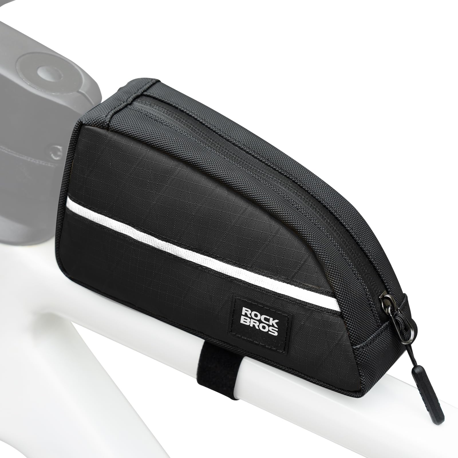 Bolsa Para Cuadro De Bicicleta ROCKBROS - 0.8L, 22.5x6.5x9.5 Cm - Montaje En Tubo Superior - Poliéster Resistente