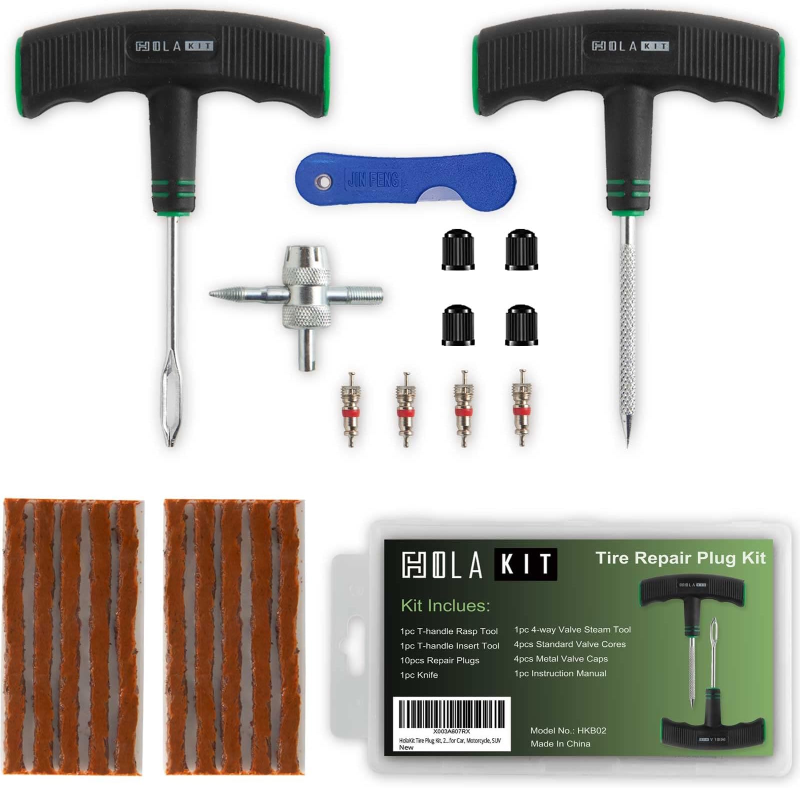 TrexNYC Tubeless Tire Repair Kit, Repair Punctures and Plug