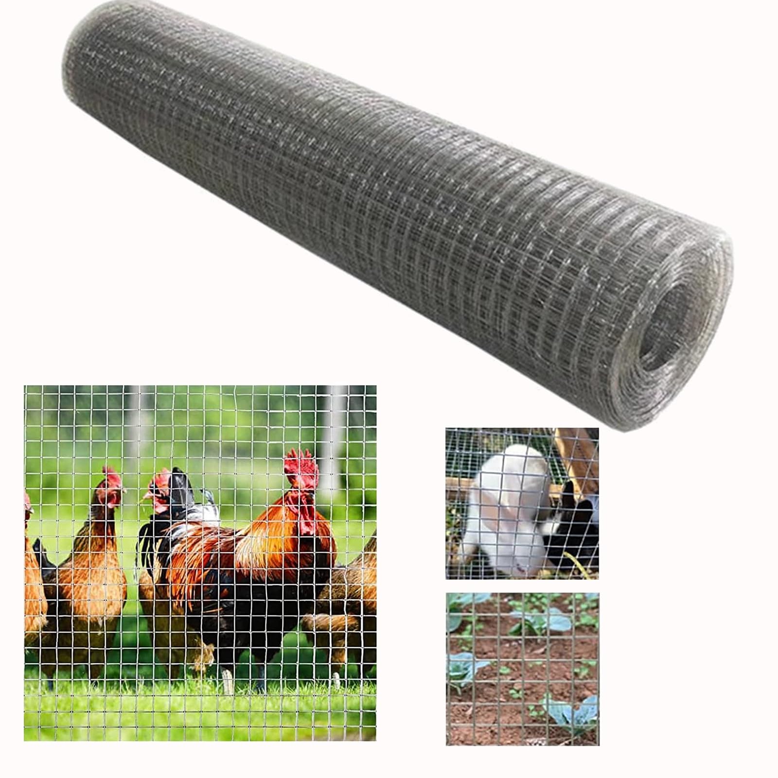 Maulwurfgitter Wühlmaus Gitter Hasendraht Gartenzaun Edelstahl Hühnerdraht, Kleintiergeflecht Drahtzaun für Hasen und Hühner, Dachrinnenabdeckung, Fensterschutz Wiederverwendbar ( Größe : 0.5mx9m , Fa
