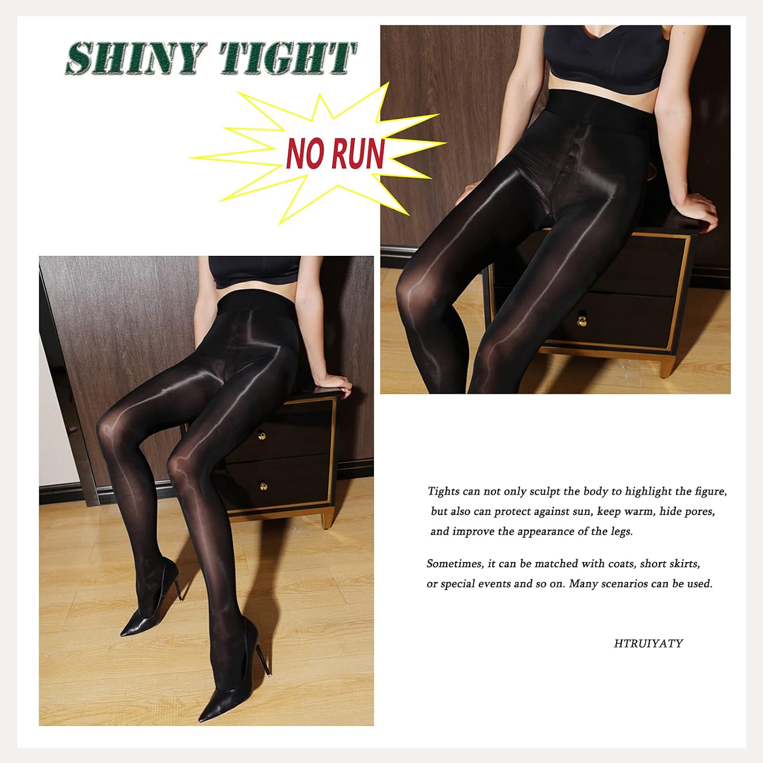 Buy 5D Shiny Tights Control Top 