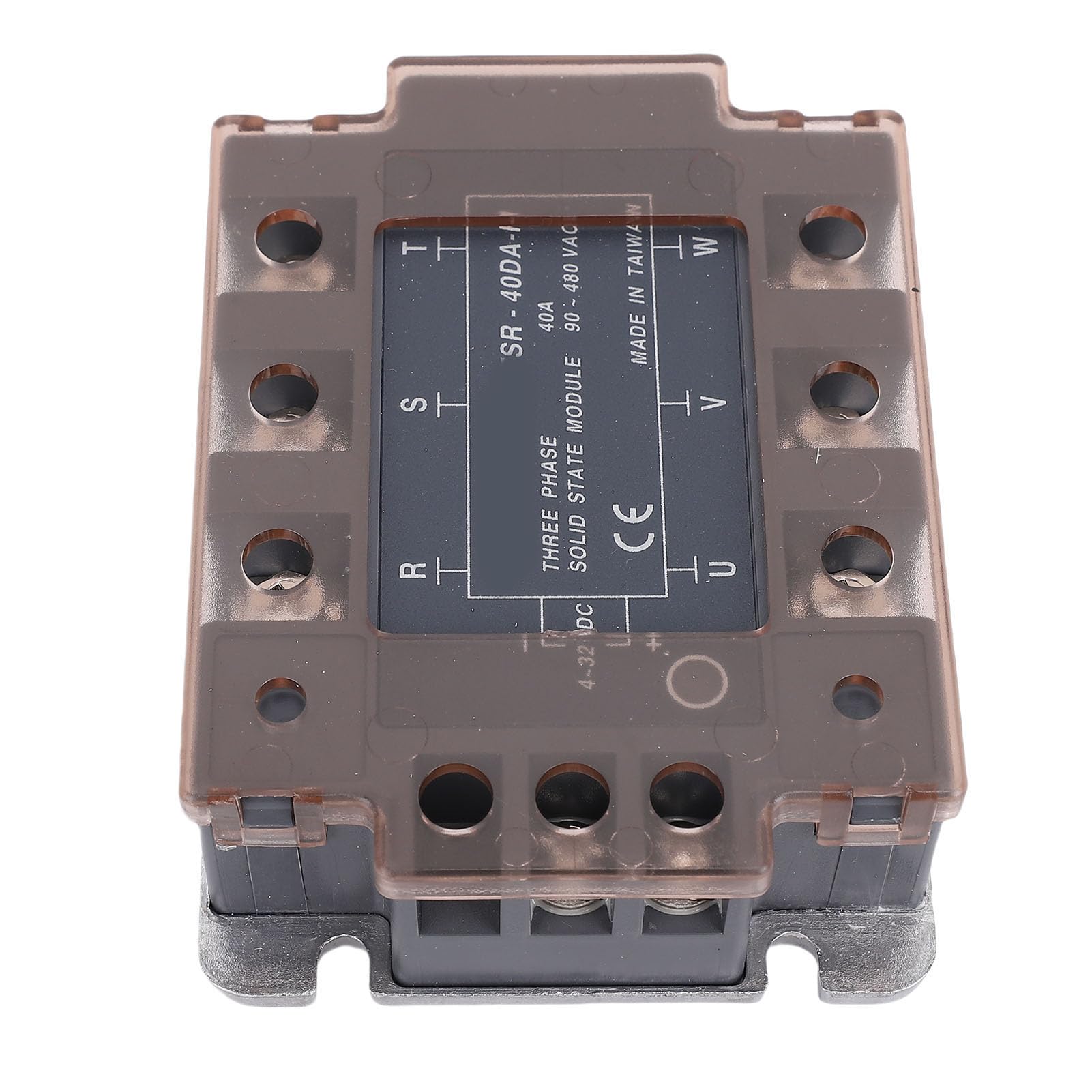 FILFEEL TSR-40DA-H Trójfazowy Przekaźnik Stanu 40 A 90–480 V AC Trójfazowy moduł Tyrystorowy z płytą bazową do Sterowania Silnikami Przemysłowymi i Zarządzania mocą