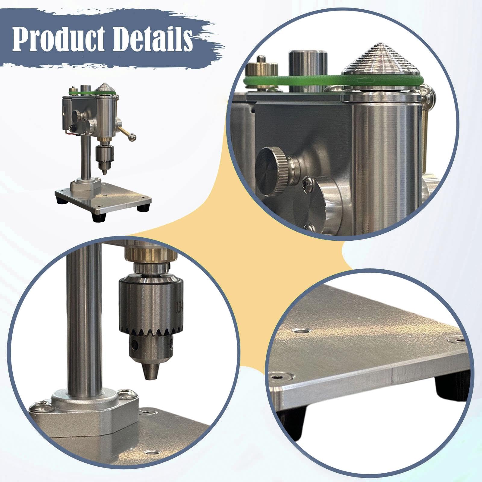 KESOTO Mini Taladro de Banco, Fresadora de Mesa, Herramienta Multifuncional Portátil para Manualidades Y de Gran Fiabilidad.