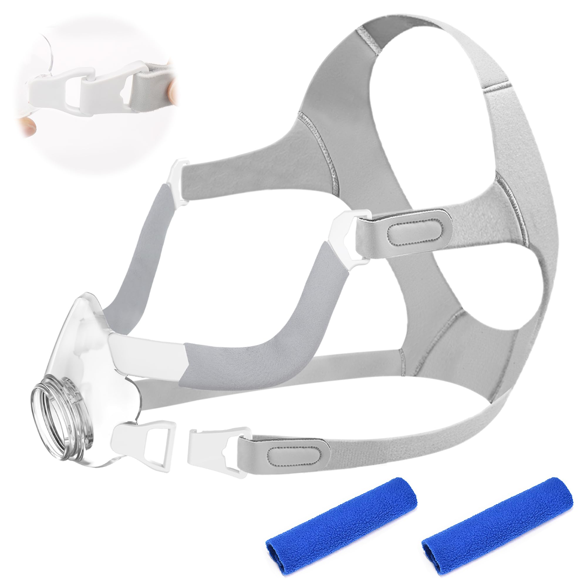 Medihealer Non-Magnetic Frame Kit for Airfit F20, Including 1PCS Frame & Headgear for Air Fit F20&1Pair Non-Magnetic Clips&2PCS Strap Covers,