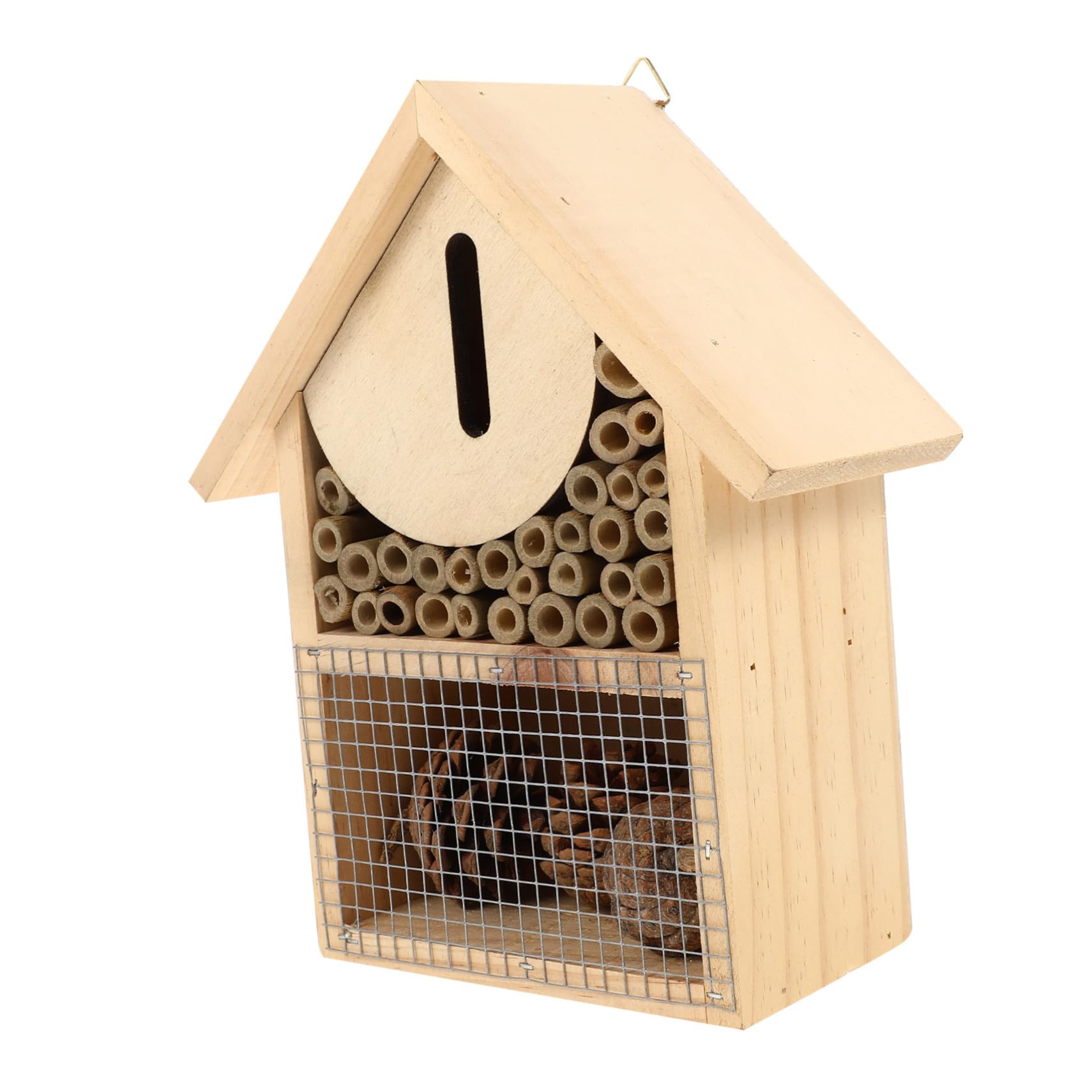 Cabilock Casa per Api con Design per Insetti Impollinatori per Esterni Sicura e Stabile Casa per Insetti Ecologica per Api Solitarie e