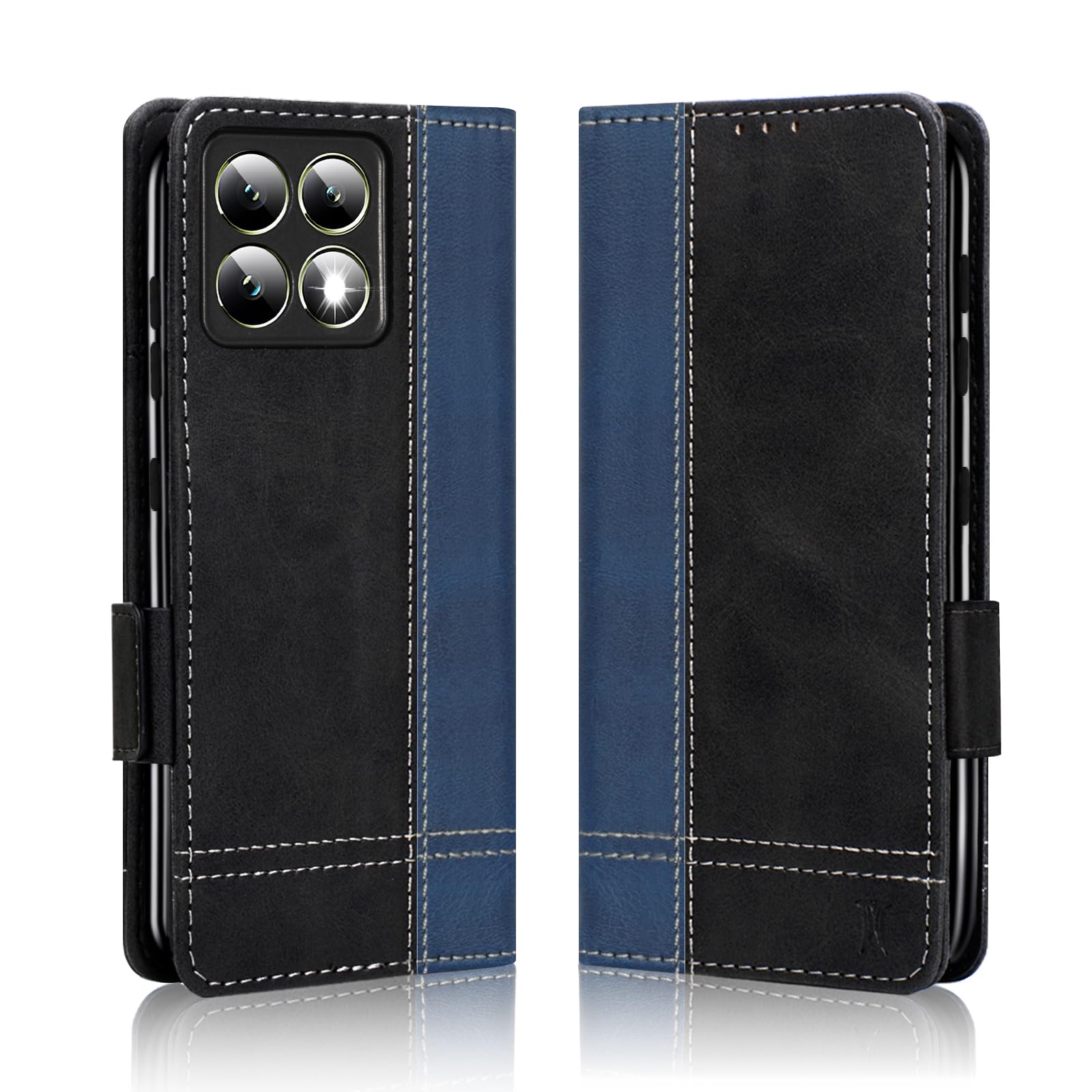 Handyhülle Für Xiaomi Redmi Note 14 5G – Magnet-Ledertasche Mit Kartenfächern, Ständerfunktion & Stoßfestem TPU-Schutz | Blau