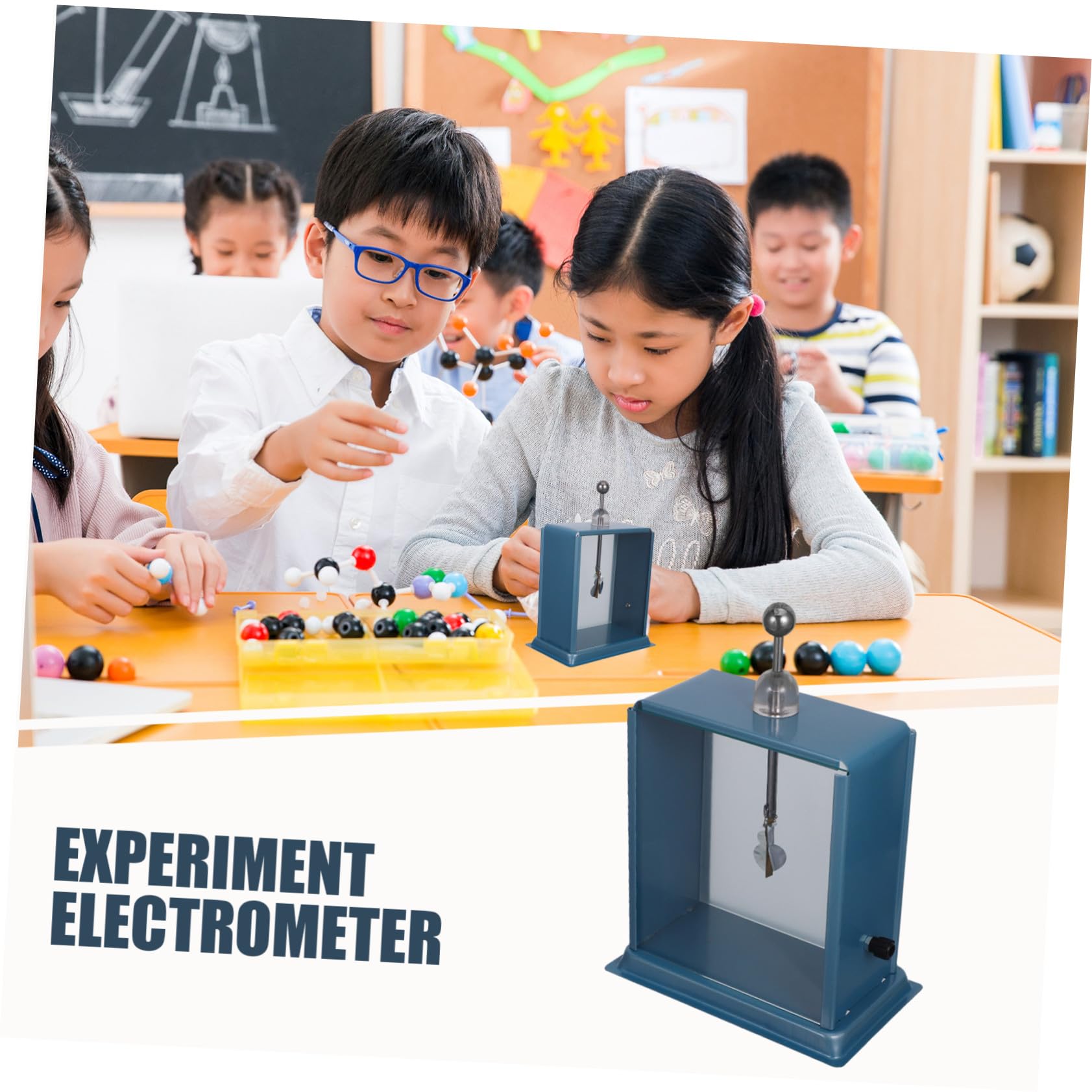 Elettroscopio con Lamina in Ferro per Esperimenti Scientifici in Aula Strumento Didattico per Fisica Rilevatore di Elettricità Statica Preciso per Insegnamento Scolastico