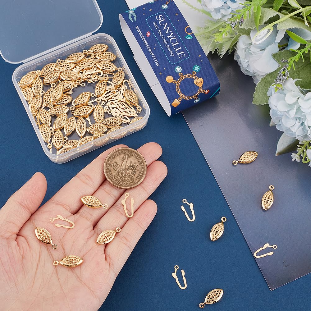 SUNNYCLUE Halsketten Verschlüsse 6 Stück - Mehrstrang Verbinder Gold Für Schmuckherstellung