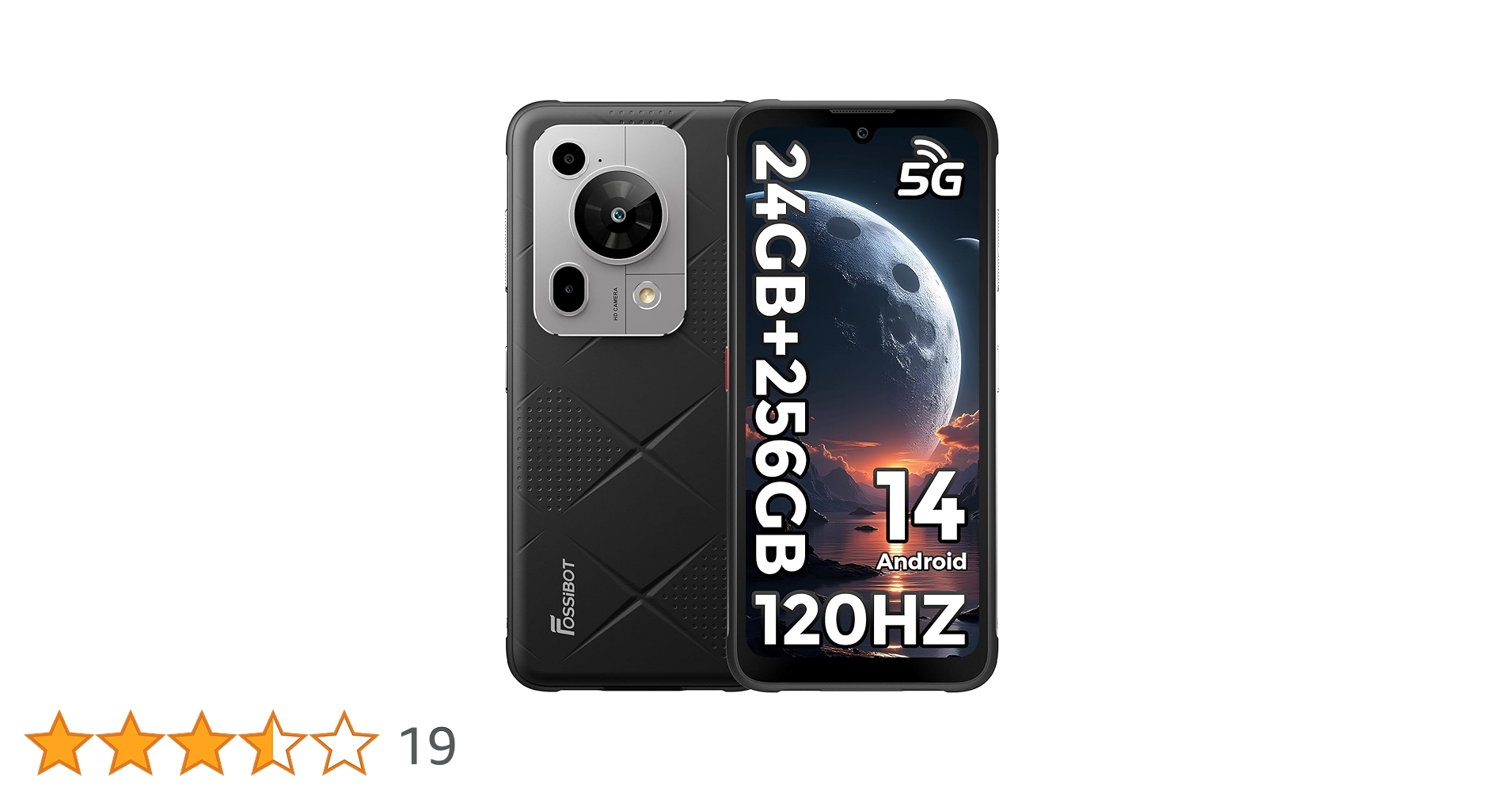 Amazon | FOSSiBOT F101P Android 13 タフネススマホ 7GB RAM+64GB ROM