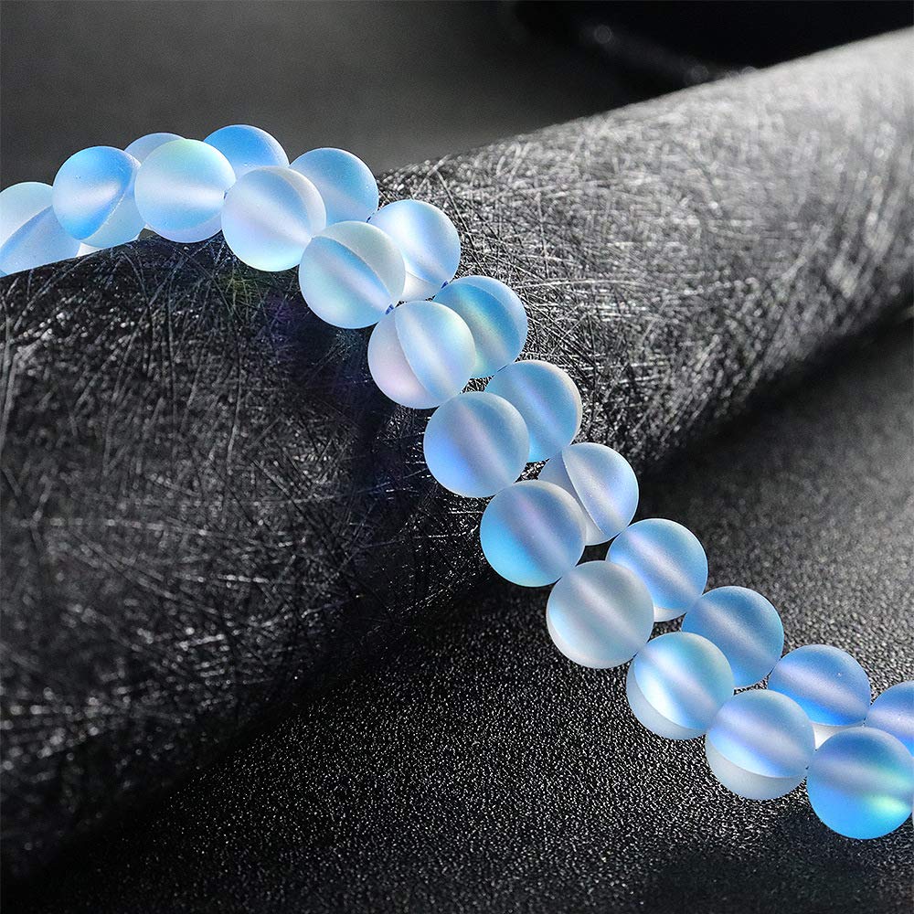Natural Stone Beads Gemstone Round Loose Beads for Bracelet Necklace Earrings Jewelry Making DIY Crafts Design(1strand 10mm 35pcs)