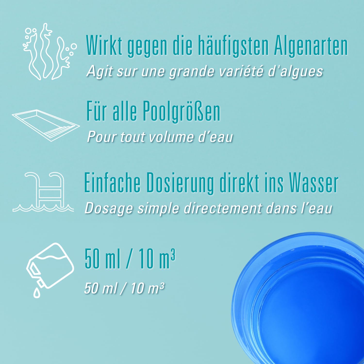 BAYROL Traitement Anti-algues Piscine desalgin 1l 2241112