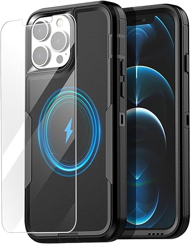 AICase Funda magnética para iPhone 1212 Pro con MagSafe, resistente de 2 capas de protección de grado militar, a prueba de golpes y caídas para AICase Funda magnética para iPhone 1212 Pro con MagSafe, resistente de 2 capas de protección de grado militar, a prueba de golpes y caídas para