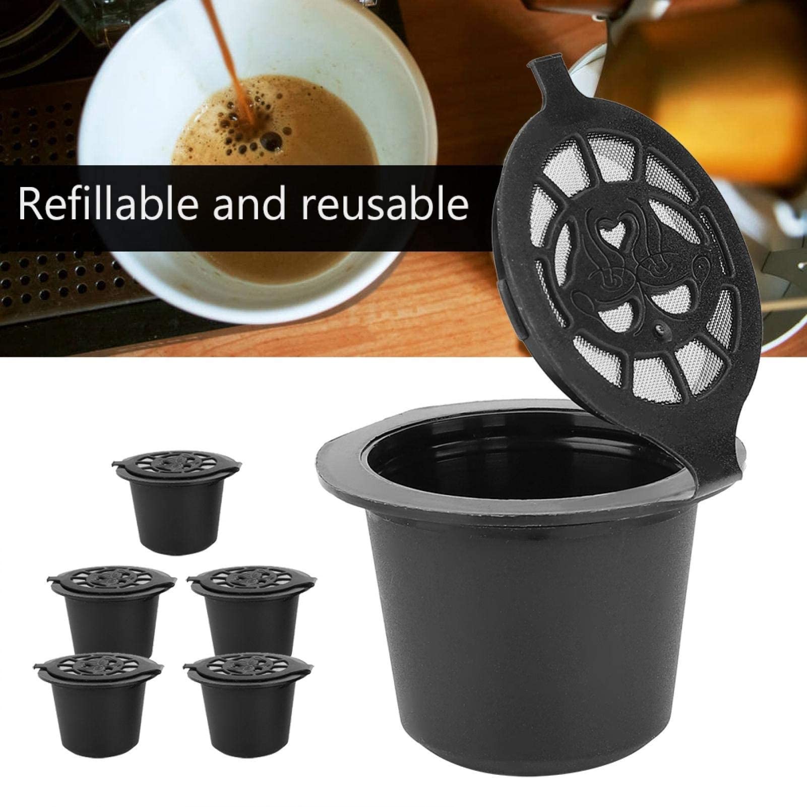 Cápsulas de café rellenables, ecológicas, fáciles de limpiar, reutilizables, para principiantes de la cocina con diseño avanzado para todos los baristas Professional