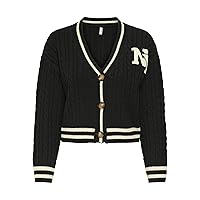 ONLY Onlthale LS Button Cardigan Knt, Nero