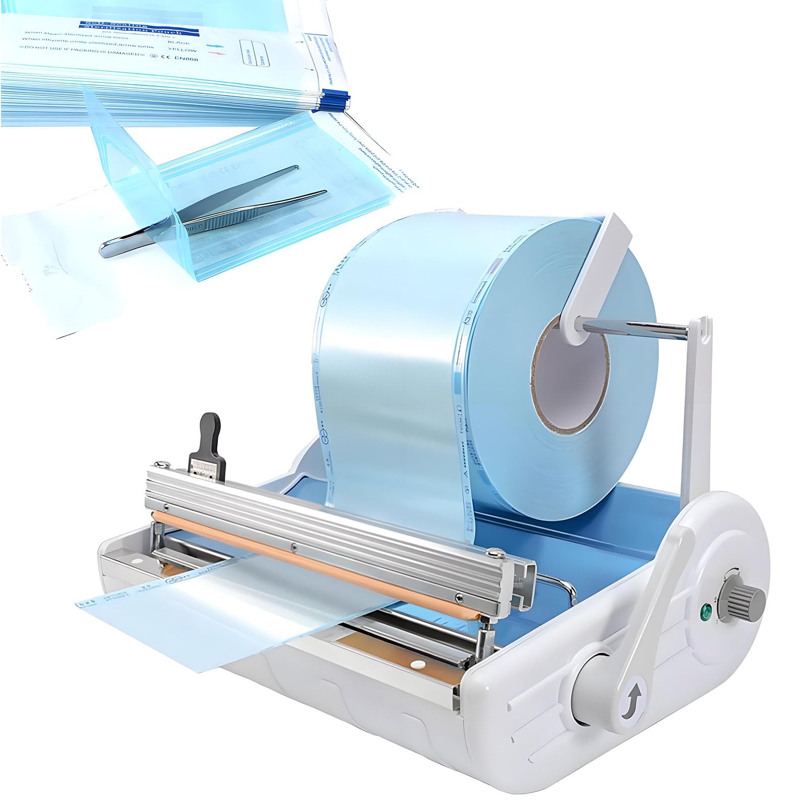 GUTYGIO Sterile Dentals Sealer Sealing Machine, Automatic Sterilized Bags, Temperature Adjustable,Package Sealing Equipment,25cm Max Sealing Width, for Hospital, Clinic, Lab