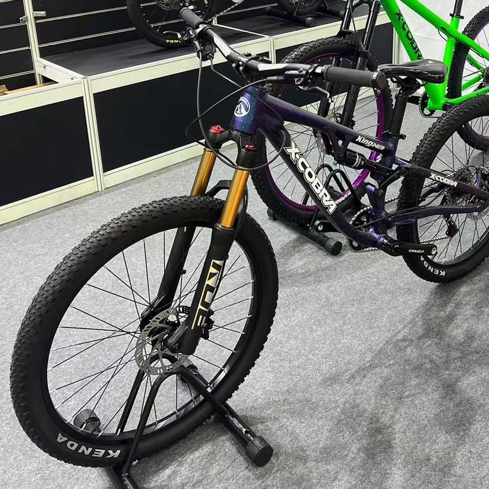BOLANY 20/24 Zoll Fahrrad-Federungsluftgabel 28,6 mm (1-1/8 Zoll) * 220 mm Gewindelose Gerade-Gabelschaft 9 mm MTB-Vorderradgabel 100/135 mm Federweg