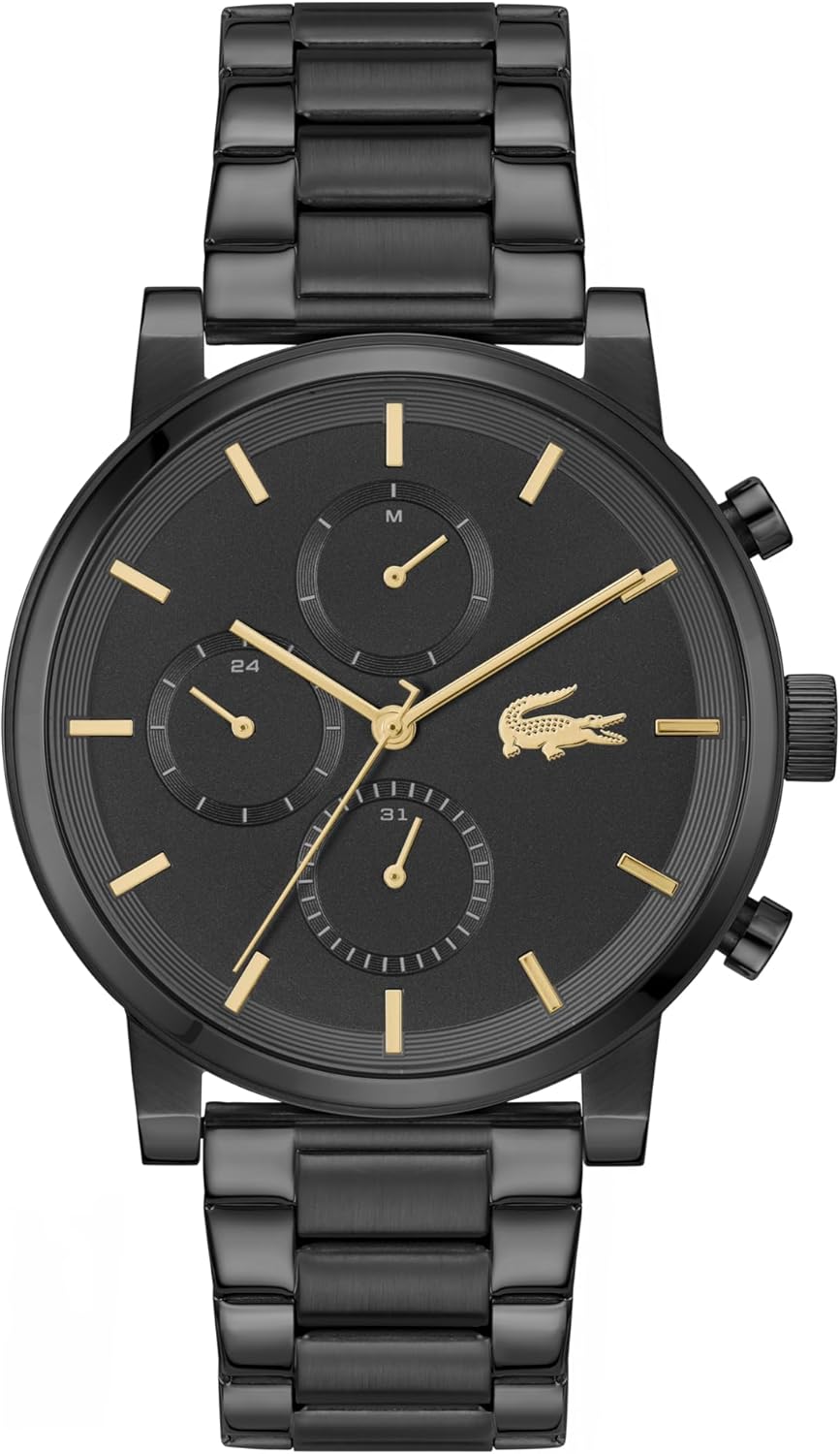 Lacoste Replay Men's Multifunction Watch - Link Bracelet - Minimalist Look - Gift for Him - 43mm
