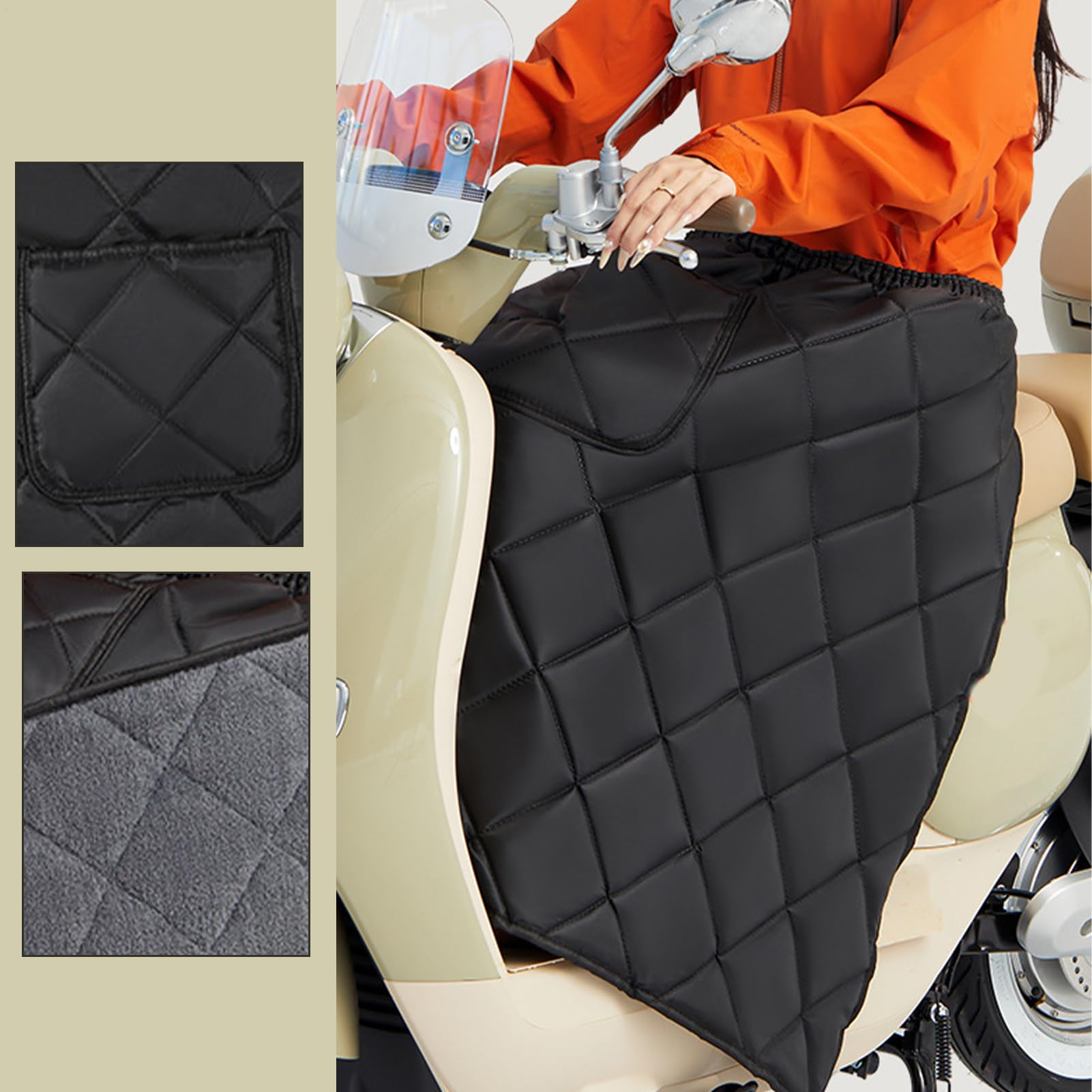 Couvre-Jambes Moto Tablier Matelassé Imperméable Et Épais