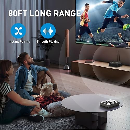 Miniatura 5 de 1Mii B06HD+ Receptor de música Bluetooth 5.1 de alta resolución para estéreo casero wLDAC, adaptador Bluetooth de alta fidelidad con audiófilo DAC