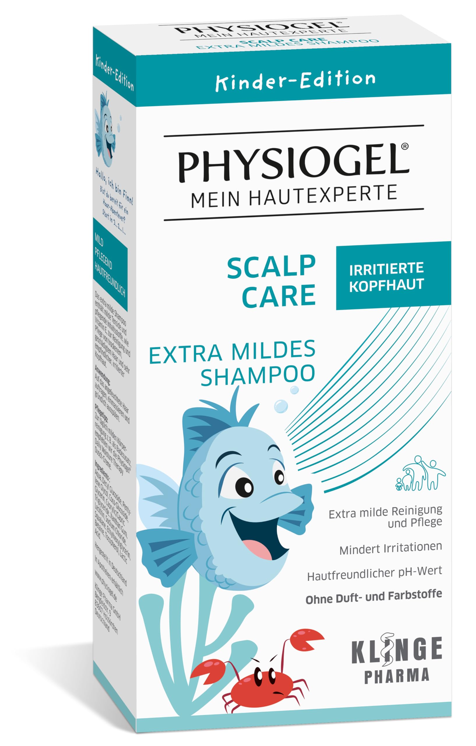 PHYSIOGEL Scalp Care Extra mildes Shampoo 200 ml - Kids Edition - milde Reinigung und Pflege für irritierte, gereizte, trockene Kopfhaut - Irritationen minderndes Feuchtigkeitsshampoo