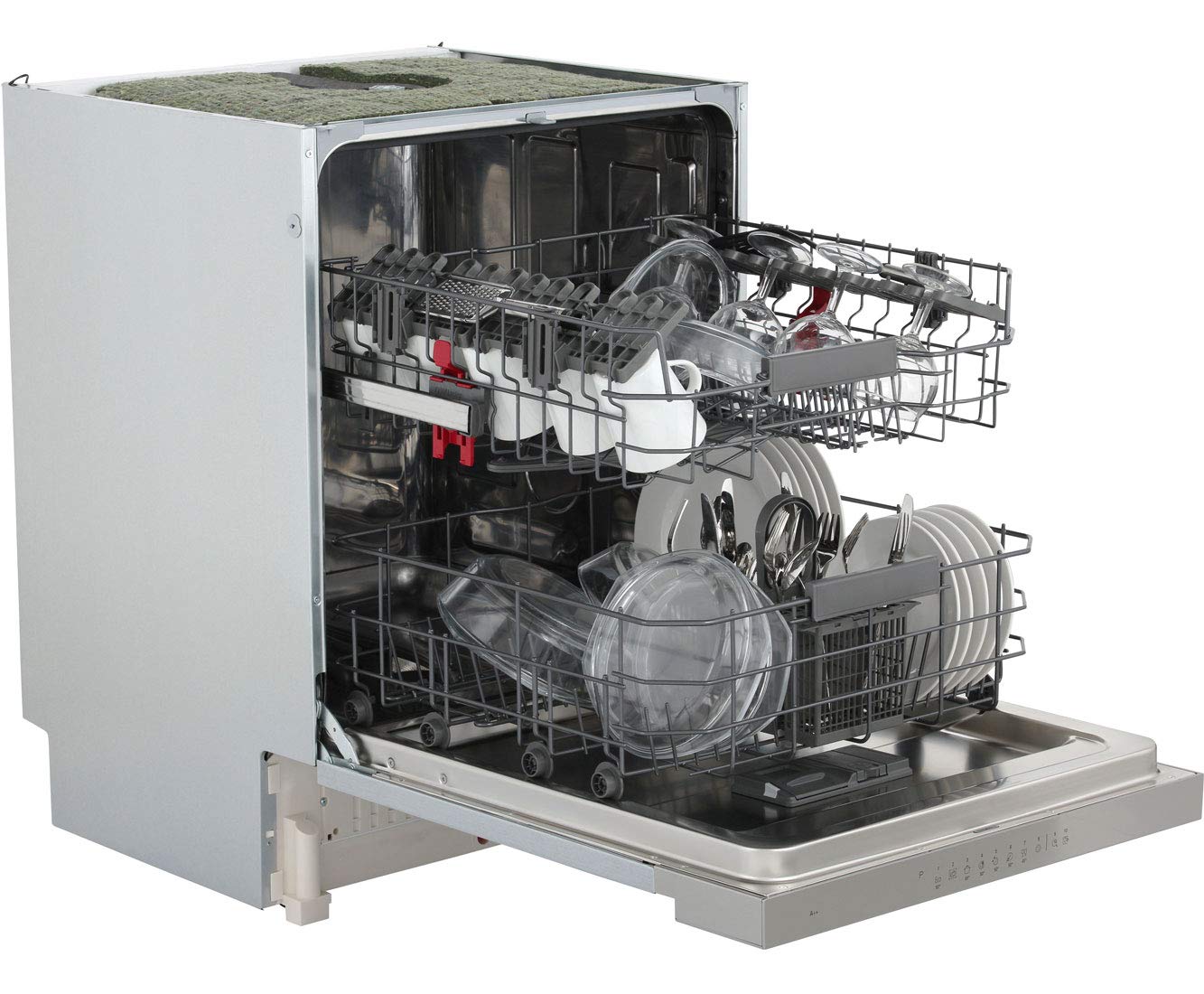 Bauknecht IBBO 3C26 X Teilintegrierter Geschirrspüler 60cm 14 Gedecke Active Dry Sensorprogramm Edelstahl