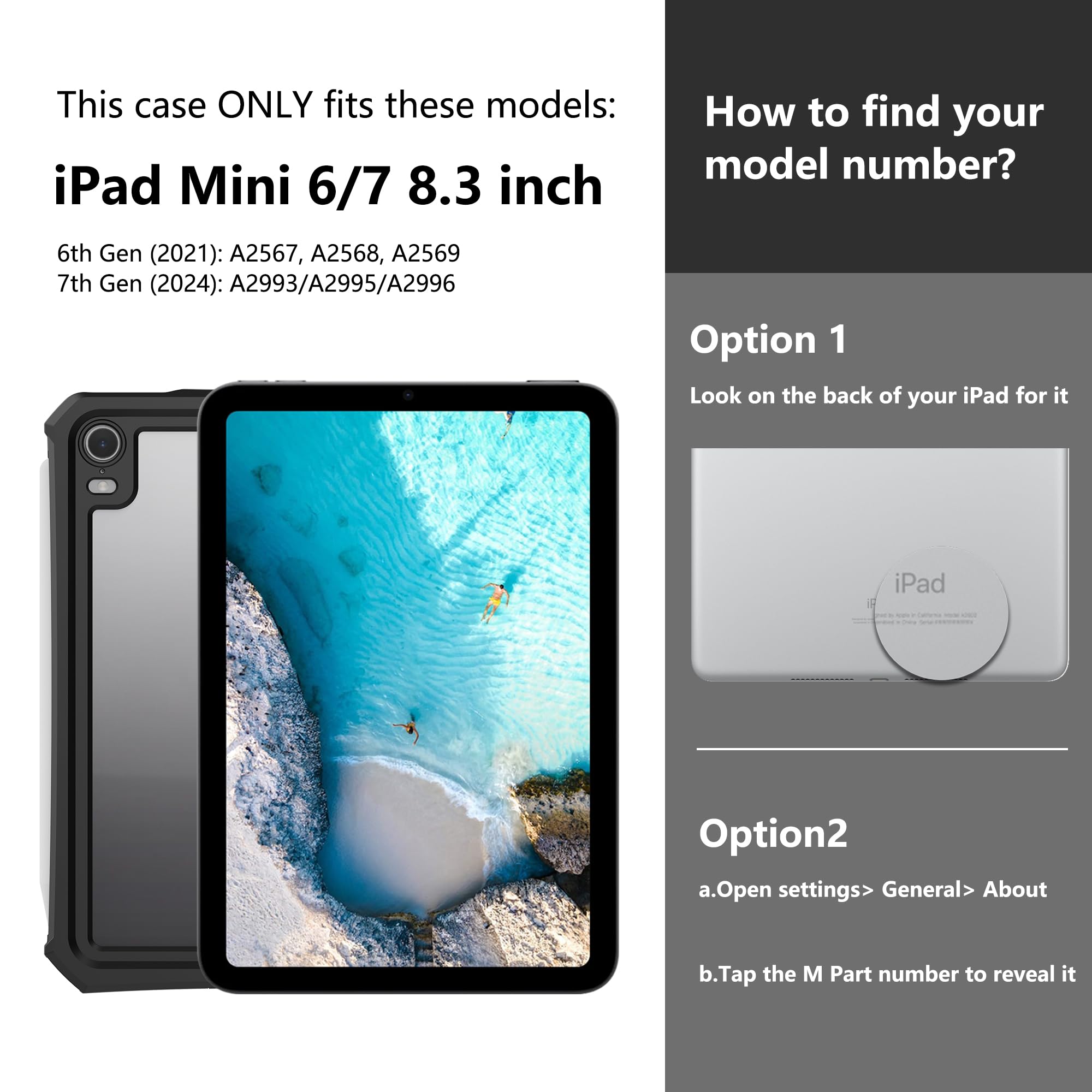 SHELLBOX 防水ケース iPad mini 6世代 7世代 8.3インチ Amazon.co.jp: iPad mini 6 / Mini 7用防水ケース、[スクリーン
