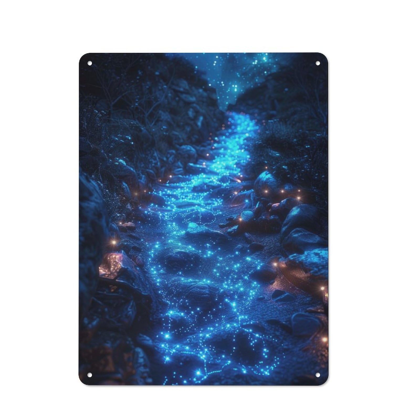 Junmoney Magical Path Vintage Metal Plaque 40X30cm Featuring For Pub Or Café, Suited To Café Interior Fans