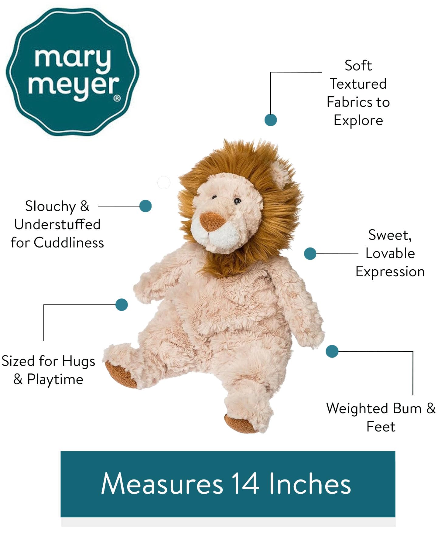Amazon.com: Mary Meyer Stuffed Animal Snuggables Plush Soft Toy