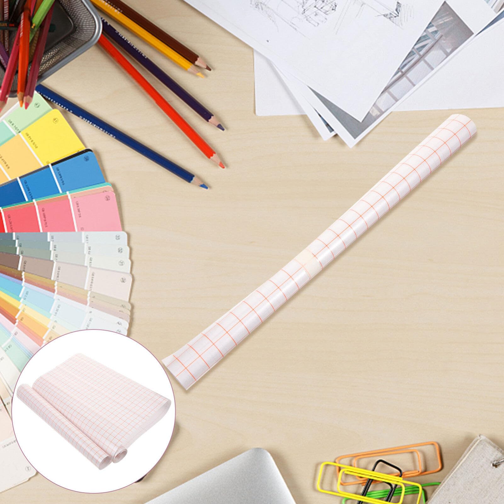 VILLCASE Not Too Sticky Transfer Tape for Vinyl Projects Moderate Viscosity for Easy Peeling