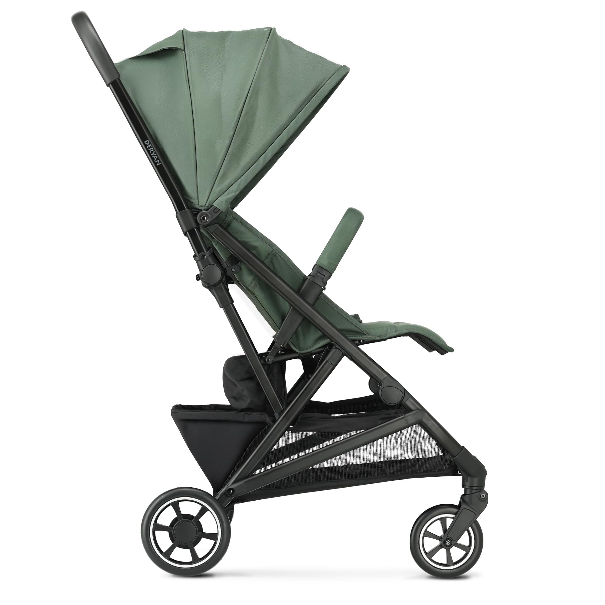 Deryan Easy2 Poussette Canne Bébé Légère Compacte 0-4 ans 7.8 kg Pliage une main UPF 50+ Vert