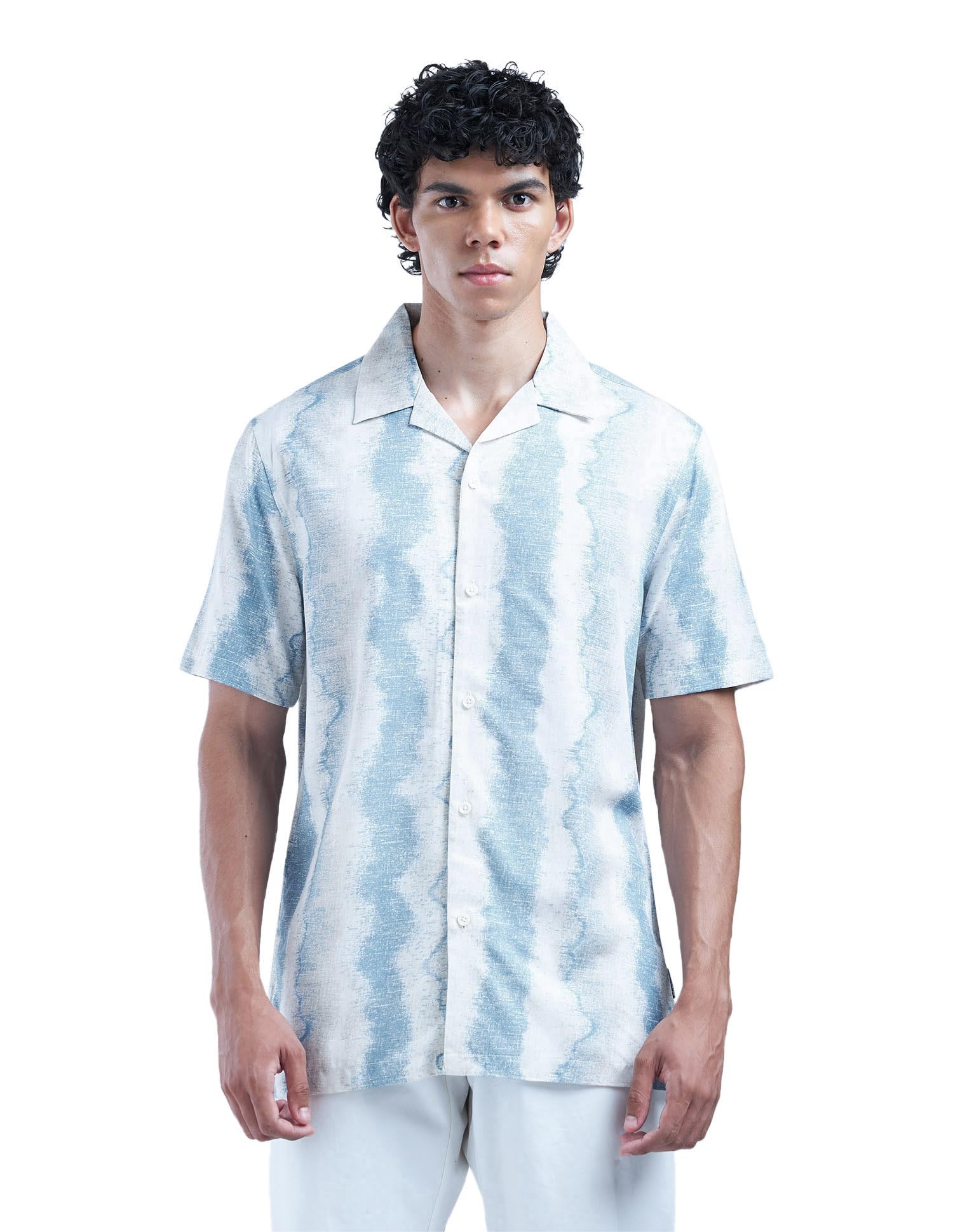 flying machine Men's Regular Fit Shirt | Dyed | Short Sleeves | Shirt for Man-picture-38