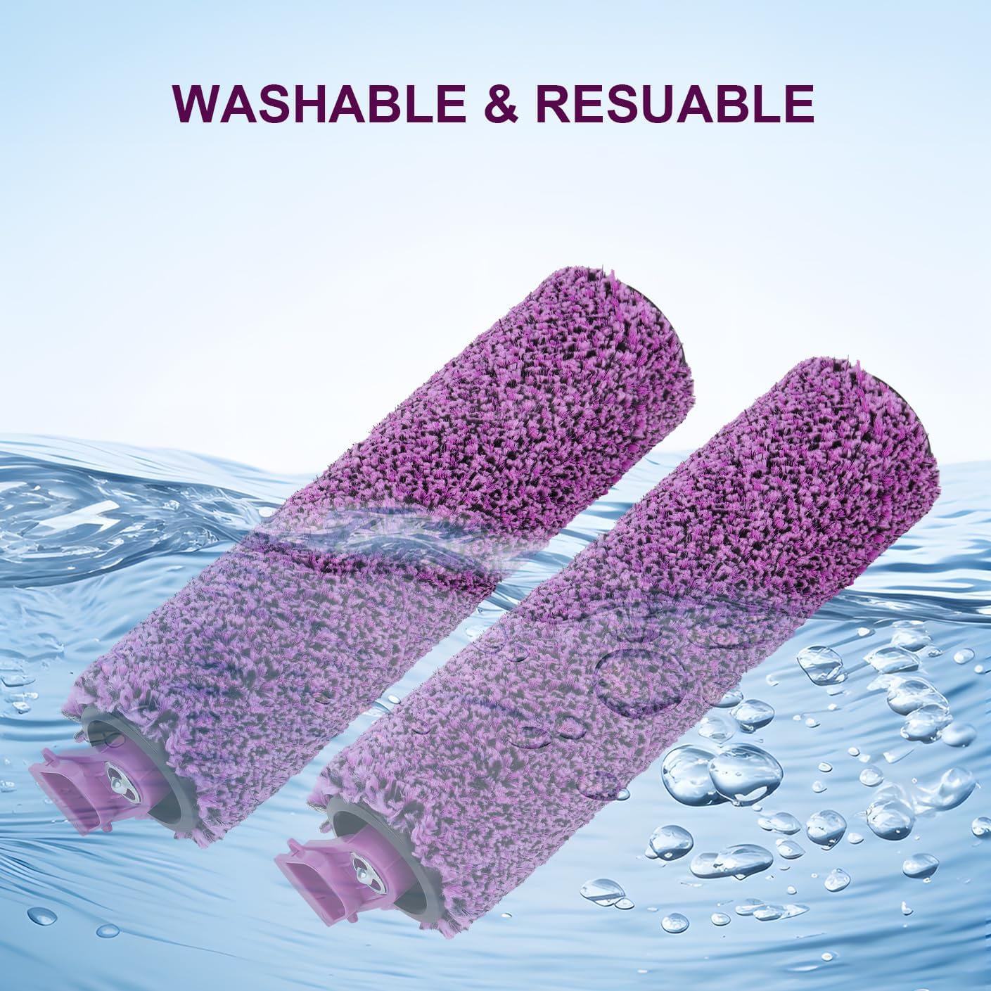 SD201 Brush Roller for Shark Steam Pickup 3-in-1 Steam Mop SD200/SD201/SD201C/SD201Q/SD205 Vacuum Cleaner, 3 Brush Roll, 1 Cleaning Tool Replacement Parts Accessories Kit