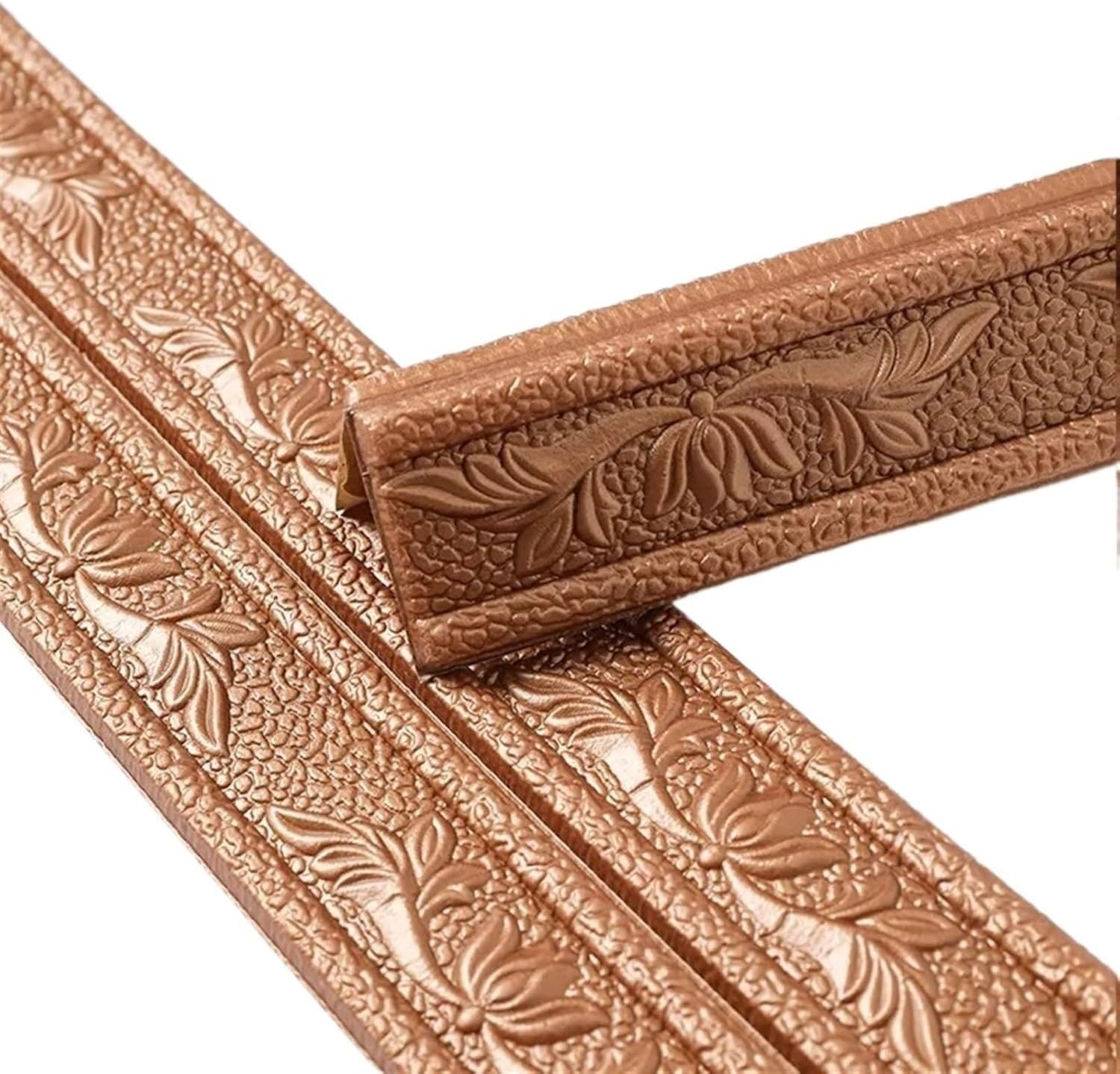 k3Mq9Rw Self Adhesive Corner Protectors Skirting Board Decorative Strips, 3D Foam Wall Edging, Corner And Waistline Stickers